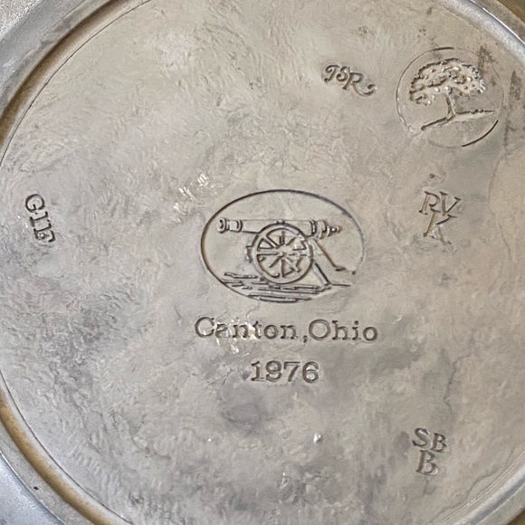 Set of 5 Collectible Pewter Plates - The Great American Revolution of 1776 - Picture 9 of 15